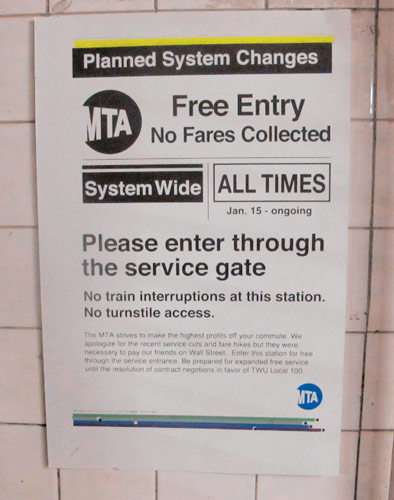 Fare play: ‘Occupy’ ruse gives commuters free subway rides