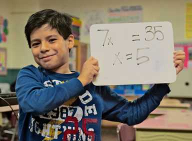 PS 255 students skip TV for Family Math Night!