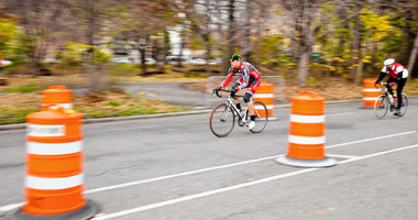 Cone rangers! City installs traffic barriers to deter Park cyclists