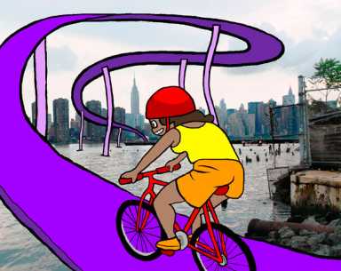 A bridge from G’point to Manhattan? A wind turbine at Newtown Creek?
