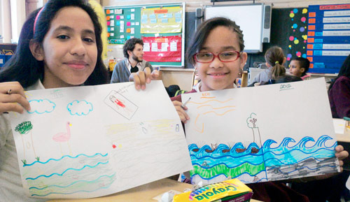 Adults stage plays written by fifth graders