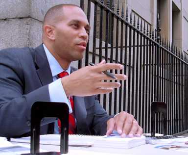 Jeffries hits the street — literally