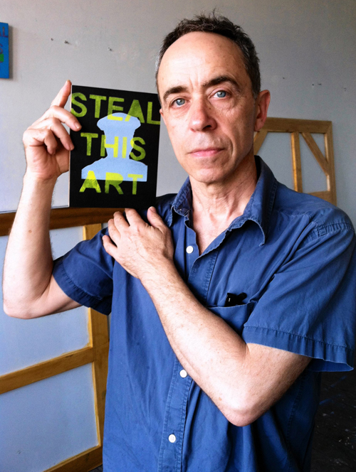‘Steal this art’ painting stolen from Williamsburg gallery