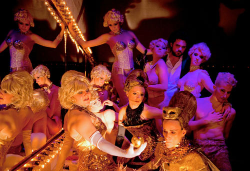 In this Burlesque opera, it’s not over till the nearly naked lady sings
