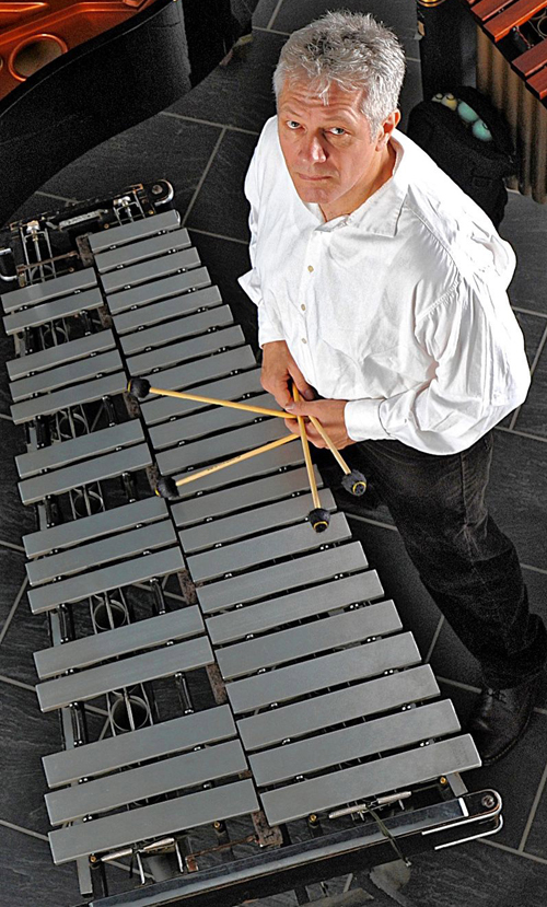 Jazz musician vibraphones home