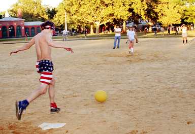 Kickball is the new city game — in Williamsburg