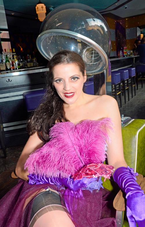 See a burlesque variety show and get a boozy manicure — at the same time!