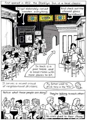 Our bartoonist visits a Brooklyn classic