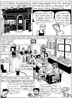 Bartoonist checks out hip watering hole inside former Slope dive