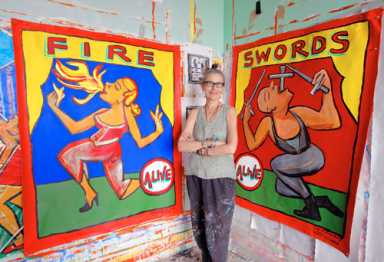 People’s Playground painter brings works to Bay Ridge