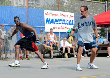 Handball players descend on Coney Island