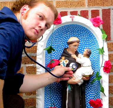 Saints alive! Statue has a heartbeat, residents say