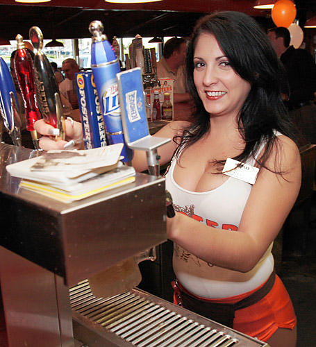Hooters on the menu in Coney Island?