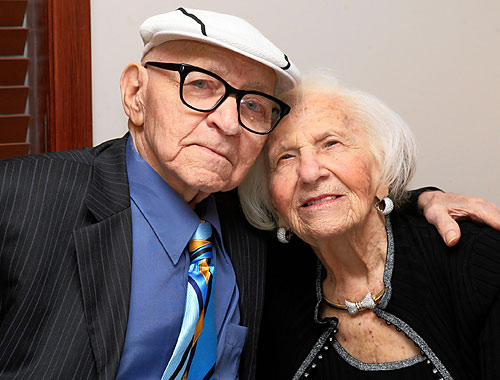 Centenarian celebrates the big 1-0-0 the old fashioned way.