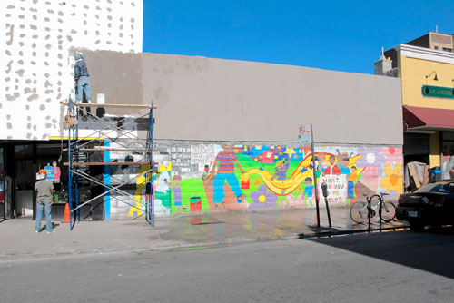 Multi-racial Ditmas Park mural being torn down in gentrification push, residents claim
