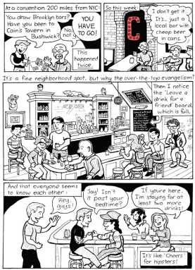 Bartoonist finds Bushwick bar where everyone knows your name