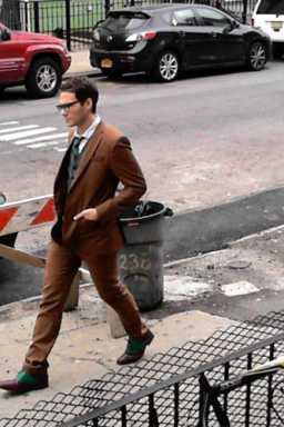 Surveillance camera turns Williamsburg sidewalk into catwalk