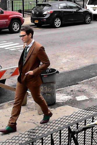 Surveillance camera turns Williamsburg sidewalk into catwalk