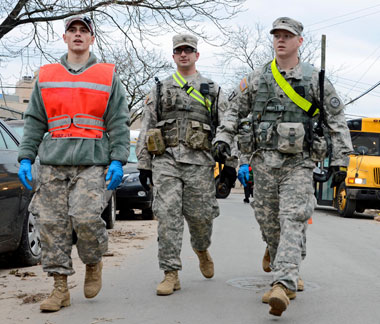 National Guard floods Brighton Beach