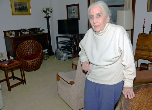 She’s 82, has lived in the Bossert Hotel for four decades, and wants to stay there