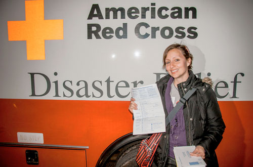 She got out the vote! Sloper’s pre-election marathon helps Sandy evacuees vote