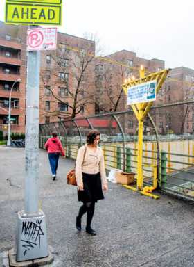 Fear-inducing menorah goes dark