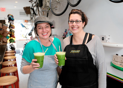 Smoothie moves! Bike shop and juice bar under one roof