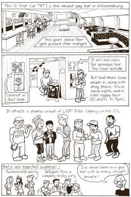 Our roving Bartoonist reviews Williamsburg’s newest gay bar