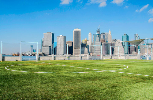 GOOAAAAAAALLLLLLLLL! Brooklyn Bridge Park now a soccer field of dreams