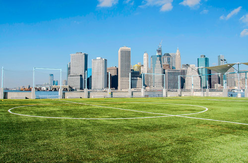 GOOAAAAAAALLLLLLLLL! Brooklyn Bridge Park now a soccer field of dreams