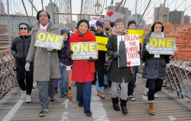 Moms march against guns