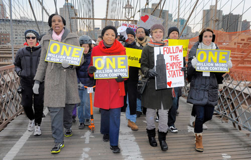 Moms march against guns