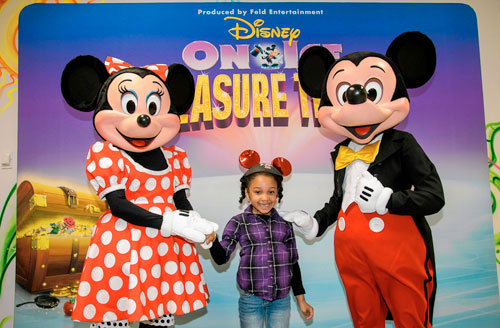 Disney characters thrill young hospital patients