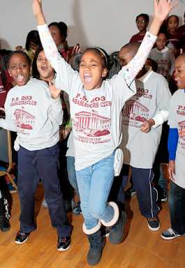 Multigenerational dance party shakes Midwood Senior Center