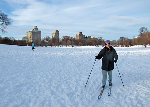Prospect Park is resplendent in white — and don’t move your car!