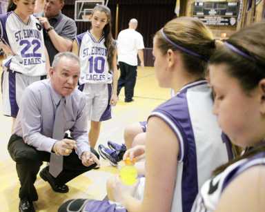 Cancer stricken St. Edmund girls hoops coach stepping down at season’s end