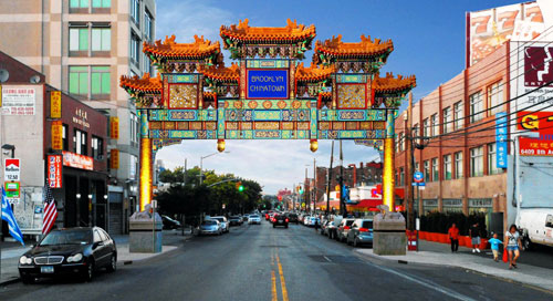 Arch angels: China has a gift for Sunset Park