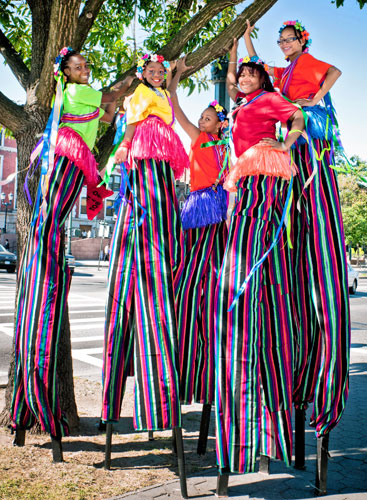 Tall tales: New book shows off artist’s work with stilt dancers
