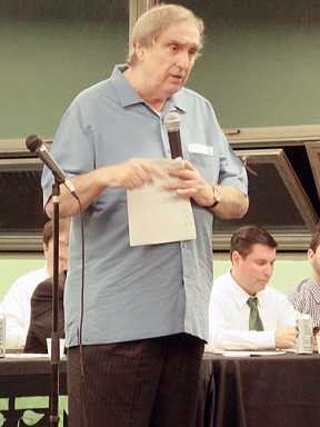 The victim! Vito rails against media and his ‘enemies’ at public meeting