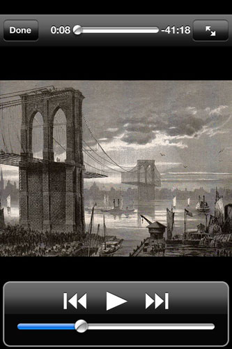 New app by builder’s descendant gives tour of Brooklyn Bridge