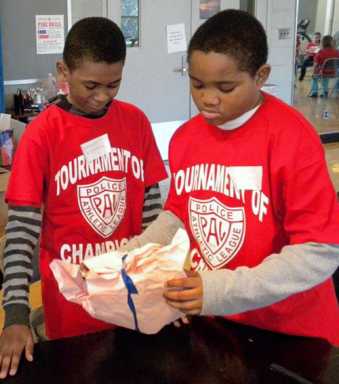 Police Athletic League youngsters are ‘eggscelent’