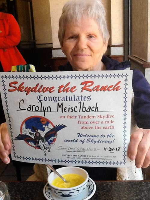 Grandma dives into her bucket list
