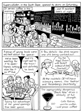 Bartoonist experiments with mixing science and suds
