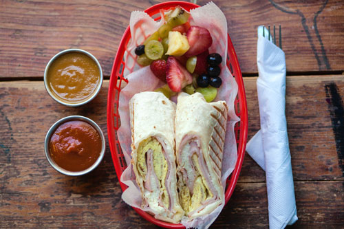 Southern wrap: Eatery serves grits rolled into one great dish