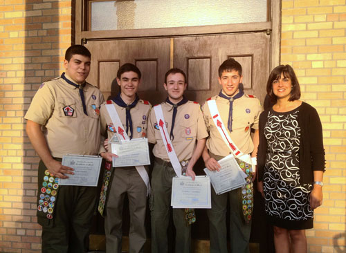 Standing O is standing tall for Eagle scouts