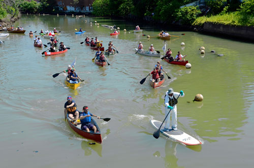 Dive in! Gowanus Canal race a success
