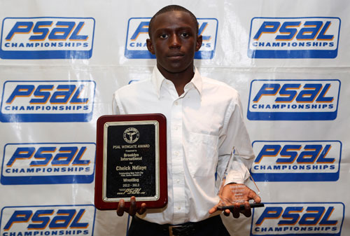 Thompson, Ndiaye both win Wingate award for wrestling