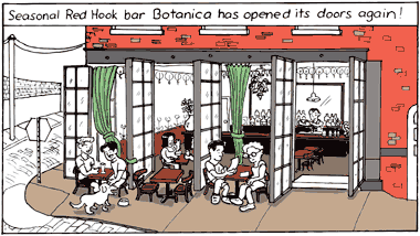 Bartoonist enjoys some breeze and botany