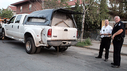 Cops stop pickup truck carrying 1,000 gallons of gasoline