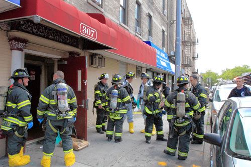 Fuming! Smoke-eaters clean up ammonia mess in Bay Ridge